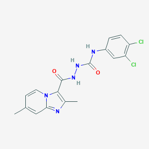 N-(3,4-dichlorophenyl)-2-[(2,7-dimethylimidazo[1,2-a]pyridin-3-yl)carbonyl]hydrazinecarboxamide