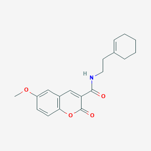 molecular formula C19H21NO4 B2930903 N-[2-(cyclohex-1-en-1-yl)ethyl]-6-methoxy-2-oxo-2H-chromene-3-carboxamide CAS No. 325802-67-3