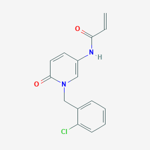 N-[1-[(2-Chlorophenyl)methyl]-6-oxopyridin-3-yl]prop-2-enamide