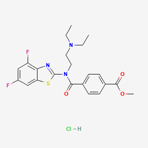 Methyl 4-((2-(diethylamino)ethyl)(4,6-difluorobenzo[d]thiazol-2-yl)carbamoyl)benzoate hydrochloride