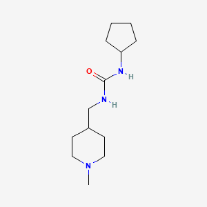 molecular formula C13H25N3O B2930924 1-Cyclopentyl-3-((1-methylpiperidin-4-yl)methyl)urea CAS No. 1710248-85-3