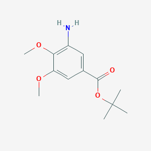 molecular formula C13H19NO4 B2930949 Tert-butyl 3-amino-4,5-dimethoxybenzoate CAS No. 2248273-45-0