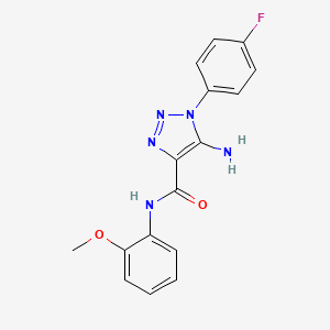 5-amino-1-(4-fluorophenyl)-N-(2-methoxyphenyl)-1H-1,2,3-triazole-4-carboxamide