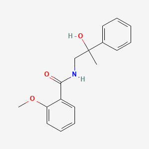 molecular formula C17H19NO3 B2930974 N-(2-羟基-2-苯基丙基)-2-甲氧基苯甲酰胺 CAS No. 1351584-84-3
