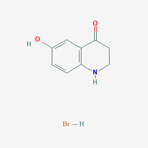molecular formula C9H10BrNO2 B2930983 6-Hydroxy-1,2,3,4-tetrahydroquinolin-4-one hydrobromide CAS No. 1955548-96-5
