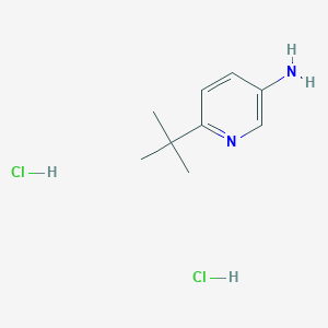 molecular formula C9H16Cl2N2 B2930989 6-Tert-butylpyridin-3-amine dihydrochloride CAS No. 2137719-36-7