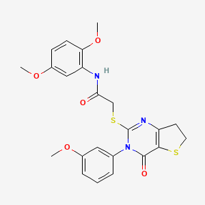 N-(2,5-dimethoxyphenyl)-2-((3-(3-methoxyphenyl)-4-oxo-3,4,6,7-tetrahydrothieno[3,2-d]pyrimidin-2-yl)thio)acetamide