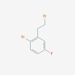 molecular formula C8H7Br2F B2930994 1-Bromo-2-(2-bromoethyl)-4-fluorobenzene CAS No. 1690789-24-2