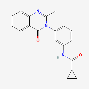 molecular formula C19H17N3O2 B2930995 N-[3-(2-methyl-4-oxoquinazolin-3-yl)phenyl]cyclopropanecarboxamide CAS No. 898454-86-9