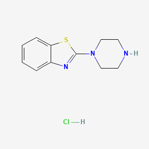 molecular formula C11H14ClN3S B2931013 2-(Piperazin-1-yl)-1,3-benzothiazole hydrochloride CAS No. 35463-74-2