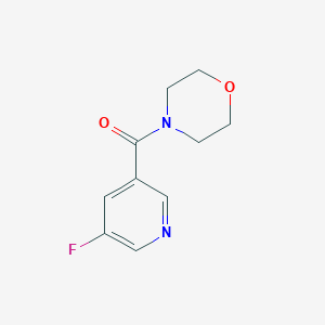 molecular formula C10H11FN2O2 B2931021 (5-Fluoropyridin-3-yl)-morpholin-4-ylmethanone CAS No. 1713492-27-3