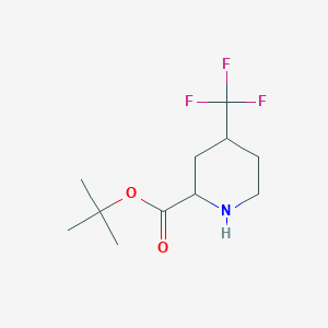 molecular formula C11H18F3NO2 B2931032 Tert-butyl 4-(trifluoromethyl)piperidine-2-carboxylate CAS No. 2248267-14-1