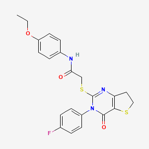 N-(4-ethoxyphenyl)-2-((3-(4-fluorophenyl)-4-oxo-3,4,6,7-tetrahydrothieno[3,2-d]pyrimidin-2-yl)thio)acetamide