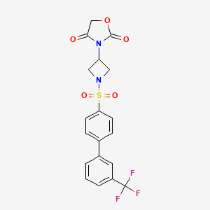 3-(1-((3'-(Trifluoromethyl)-[1,1'-biphenyl]-4-yl)sulfonyl)azetidin-3-yl)oxazolidine-2,4-dione