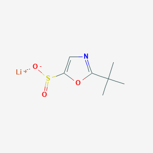 Lithium;2-tert-butyl-1,3-oxazole-5-sulfinate