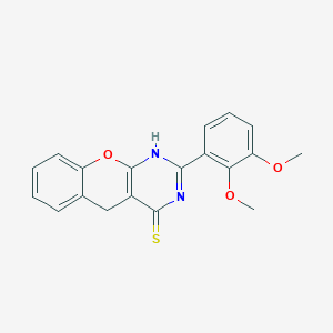 2-(2,3-dimethoxyphenyl)-3H-chromeno[2,3-d]pyrimidine-4(5H)-thione