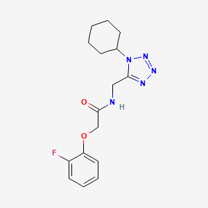 N-((1-cyclohexyl-1H-tetrazol-5-yl)methyl)-2-(2-fluorophenoxy)acetamide