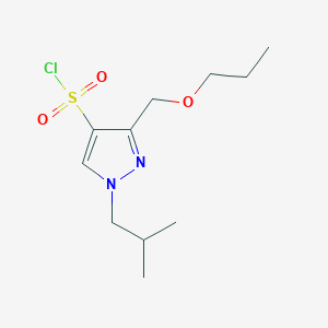 1-isobutyl-3-(propoxymethyl)-1H-pyrazole-4-sulfonyl chloride