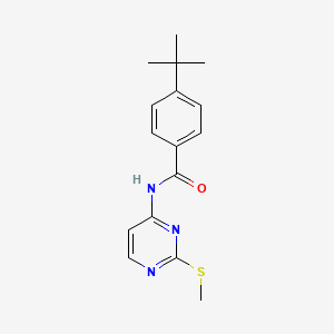 4-(tert-butyl)-N-[2-(methylsulfanyl)-4-pyrimidinyl]benzenecarboxamide