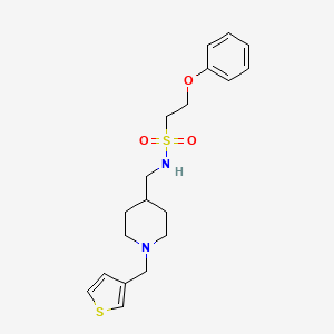 2-phenoxy-N-((1-(thiophen-3-ylmethyl)piperidin-4-yl)methyl)ethanesulfonamide