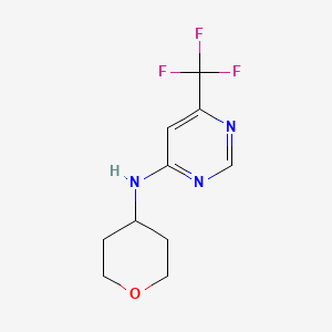 N-(tetrahydro-2H-pyran-4-yl)-6-(trifluoromethyl)pyrimidin-4-amine