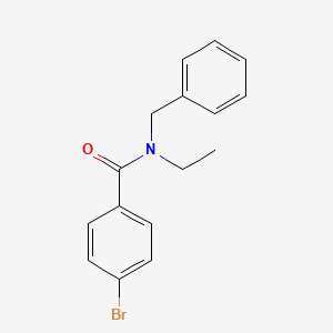 molecular formula C16H16BrNO B2931119 N-benzyl-4-bromo-N-ethylbenzamide CAS No. 346690-25-3