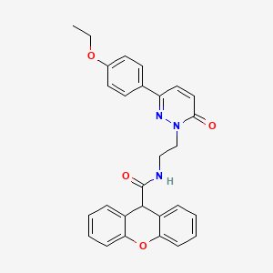 N-(2-(3-(4-ethoxyphenyl)-6-oxopyridazin-1(6H)-yl)ethyl)-9H-xanthene-9-carboxamide