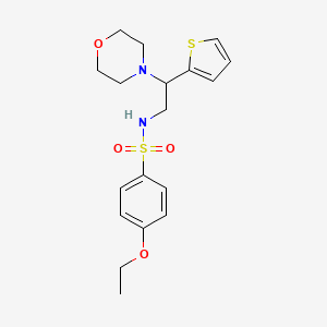 4-ethoxy-N-[2-(morpholin-4-yl)-2-(thiophen-2-yl)ethyl]benzene-1-sulfonamide