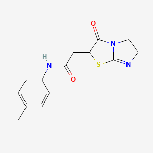 N-(4-methylphenyl)-2-(3-oxo-5,6-dihydroimidazo[2,1-b]thiazol-2-yl)acetamide