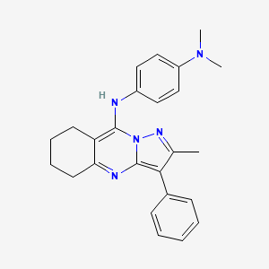 N,N-dimethyl-N'-(2-methyl-3-phenyl-5,6,7,8-tetrahydropyrazolo[5,1-b]quinazolin-9-yl)benzene-1,4-diamine