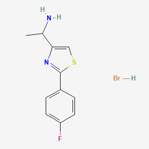 1-[2-(4-Fluorophenyl)-1,3-thiazol-4-yl]ethanamine;hydrobromide