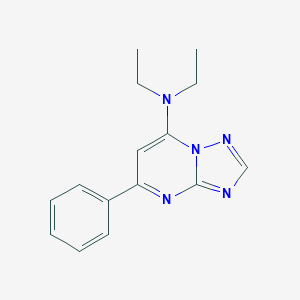 molecular formula C15H17N5 B293115 N,N-diethyl-5-phenyl[1,2,4]triazolo[1,5-a]pyrimidin-7-amine 