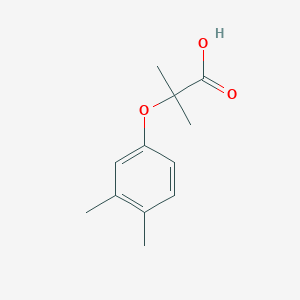 molecular formula C12H16O3 B2931150 2-(3,4-Dimethylphenoxy)-2-methylpropanoic acid CAS No. 75066-24-9