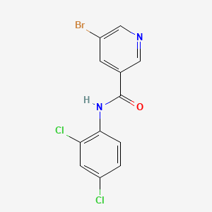 molecular formula C12H7BrCl2N2O B2931154 5-bromo-N-(2,4-dichlorophenyl)nicotinamide CAS No. 320742-29-8