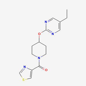 [4-(5-Ethylpyrimidin-2-yl)oxypiperidin-1-yl]-(1,3-thiazol-4-yl)methanone