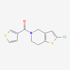 (2-chloro-6,7-dihydrothieno[3,2-c]pyridin-5(4H)-yl)(thiophen-3-yl)methanone