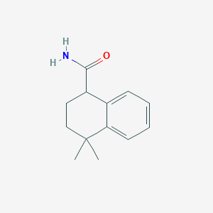 molecular formula C13H17NO B2931163 4,4-Dimethyl-1,2,3,4-tetrahydronaphthalene-1-carboxamide CAS No. 38179-54-3