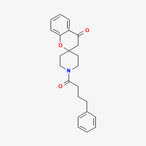 1'-(4-Phenylbutanoyl)spiro[chroman-2,4'-piperidin]-4-one