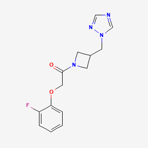 1-(3-((1H-1,2,4-triazol-1-yl)methyl)azetidin-1-yl)-2-(2-fluorophenoxy)ethan-1-one