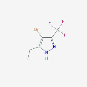 4-bromo-5-ethyl-3-(trifluoromethyl)-1H-pyrazole