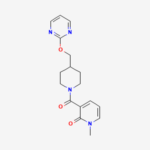 1-Methyl-3-[4-(pyrimidin-2-yloxymethyl)piperidine-1-carbonyl]pyridin-2-one