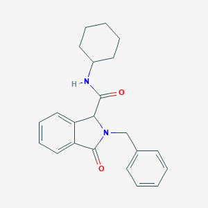 molecular formula C22H24N2O2 B293121 2-benzyl-N-cyclohexyl-3-oxo-1-isoindolinecarboxamide 