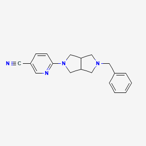 6-(2-Benzyl-1,3,3a,4,6,6a-hexahydropyrrolo[3,4-c]pyrrol-5-yl)pyridine-3-carbonitrile