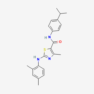 7-{[(4-Fluorobenzyl)oxy]methyl}-4-(phenylsulfonyl)-2,3,4,5-tetrahydro-1,4-benzoxazepine