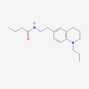 molecular formula C18H28N2O B2931227 N-(2-(1-丙基-1,2,3,4-四氢喹啉-6-基)乙基)丁酰胺 CAS No. 955790-83-7