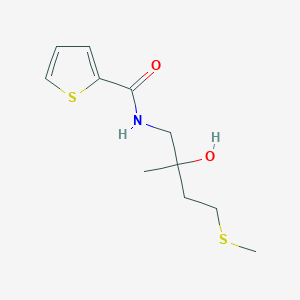 N-(2-hydroxy-2-methyl-4-(methylthio)butyl)thiophene-2-carboxamide