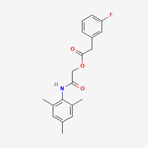 molecular formula C19H20FNO3 B2931257 [2-Oxo-2-(2,4,6-trimethylanilino)ethyl] 2-(3-fluorophenyl)acetate CAS No. 1794987-94-2