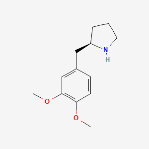 molecular formula C13H19NO2 B2931290 (R)-2-(3,4-二甲氧基苄基)吡咯烷 CAS No. 134454-21-0