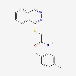 molecular formula C18H17N3OS B2931297 N-(2,5-dimethylphenyl)-2-(phthalazin-1-ylsulfanyl)acetamide CAS No. 924861-26-7