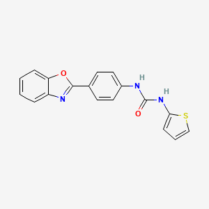1-(4-(Benzo[d]oxazol-2-yl)phenyl)-3-(thiophen-2-yl)urea